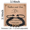 Father Son Beaded Bracelet - Dad Birthday Gift Ideas, Father's