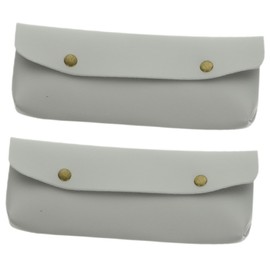 WOONEKY Makeup Brush Holder Travel 2pcs Makeup Brush Travel Case Slim Pencil Pouch Aesthetic Pencil Case