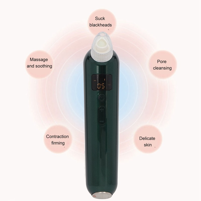 6 Probes Blackhead Remover Pore Vacuum Rechargeable Facial Cleaner Portable
