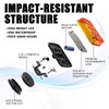 WINECO 2Pcs Rechargeable Flashing Lights for Vehicles, Super Magnetic Strobe