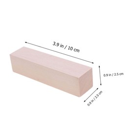Operitacx 8pcs Natural Basswood Planks Unfinished Craft Blocks for DIY Painting and Decoration Smooth Surface Wood for Classroom Art Projects and Woodburning