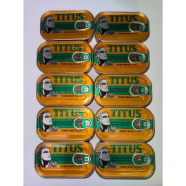 TITUS sardines in tomato sauce with and chili pepper 10 for 19.95$