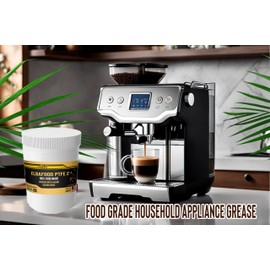 ELBAFOOD PTFE Espresso Machine Grease | Food Grade Silicone Grease | PTFE | Teflon Base| NSF H1, Kosher & Halal Certified. Cross Reference Kluber, MOLYKOTE and NYE. (75 GR JAR) Made in USA