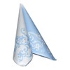 Mank Wedding Decoration Folding Table Napkins 40x40cm 50pcs Blue and White