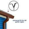 RiseDirectly 2 Pcs Heavy-Duty V-Shaped Rain Chain Gutter Adapter Clip