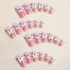 24Pcs Long Press On Nails Duck Fake Nails Pink False