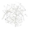 CHANZON 100 pcs 3mm Yellow LED Diode Lights (Clear Flat