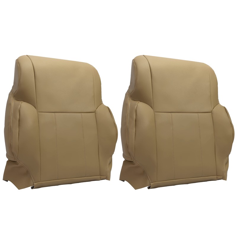 KUAFU 2PC Seat Top Cover Tan Compatible with 1996 1997