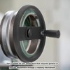 Round Hand Wheel Revolving Knob Handle 2 Spoked Lathe Milling