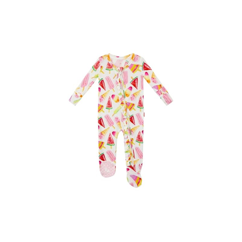 EASWEET - Ropa de pijama con pies para bebé, viscosa