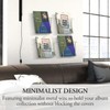 MyGift Modern Metal Wire Wall Mounted Vinyl Records Storage Racks,