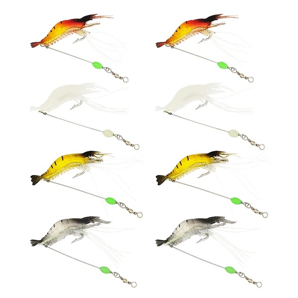 [Orurudo Fishing Equipment] Luminous Realistic Shrimp Worm 3.5 inch (9