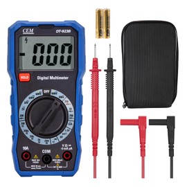 CEM Digital Multimeter TRMS 2000 Auto-ranging Counts,Multimeter 0.5% DC 0.8% Resistance measurement accuracy,Voltage Tester for AC/DC Current Resistance Continuity Diode,Ideal for Home,Industrial Use
