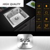 WellsSinkware 22 Guage Stainless Steel Rectangular Single Bowl Topmount Kitchen