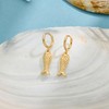 MUYAN Gold Fish Hoops Dangle Earrings for Women Trendy Ocean