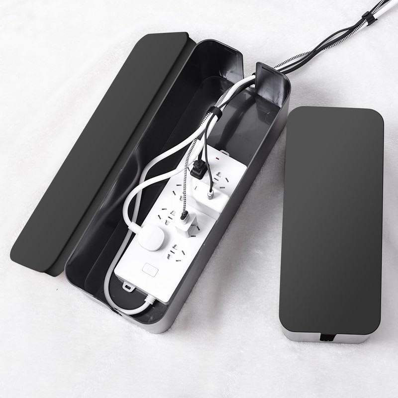 Cable Management Box, 2 Pack Large & Medium Cable Organizer
