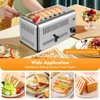 Commercial Pop-Up Electric Toaster 6 Slice Long Extra-Wide Slots with