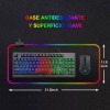 Homni Alfombrilla Ratón Rgb Gamer Base De Goma Antideslizante 800
