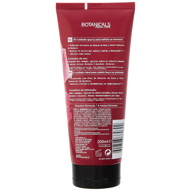 L´Oréal Paris Botanicals Geranio Crema Suavizante Remedio De Brillo 200Ml
