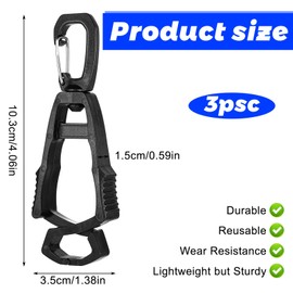 Mabor 4Pcs Glove Clips for Work Glove Holders for Duty Belt, Safety Belt Clip for Construction Worker Gloves Grabber Clip for Construction Accessories