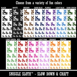 Hockey Ice Skates Skating Blades Temporary Tattoo Water Resistant Fake Body Art Set Collection - Dark Blue (One Sheet)