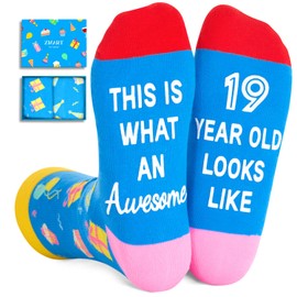 19th Birthday Gifts Ideas Socks - Gifts for 19 Year Old Female Male, 19 Year Old Boy Girl Birthday Gift Ideas