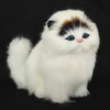 Real Sheep Hair Simulation Cat Plush Toy Electronic Pet Doll