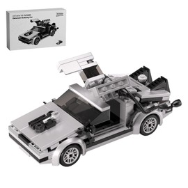 FCEYOUT Back to Your Futur Delorean Building Kit, BTTF Time Machine Car Building Set, Classic 80s Movie Collectibles, Great Collect Gifts and Toys for Fans (210 Pieces)
