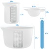 Large Silicone Resin Measuring Cups Tool Kit - Nicpro Reusable