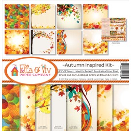 Ella & Viv by Reminisce EAV-1033 Autumn Inspired Scrapbook Collection Kit