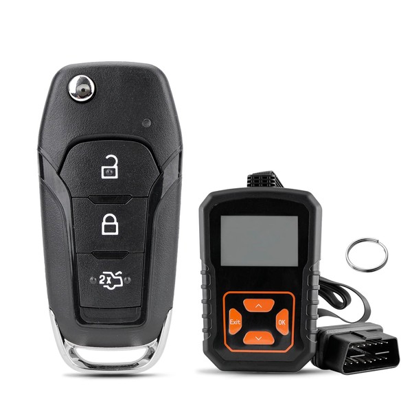 Easy DIY 3 Buttons Flip Remote Key Fob Replacement OBD