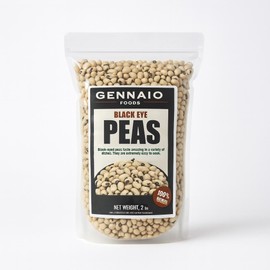 Black Eyed Peas/Beans, Dried Cowpeas (Lobhia, Adua) (2lbs) ~ All Natural | Vegan | Kosher | Gluten Friendly | Product of Ghana by Gennaio Foods.