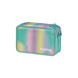 ergobag Maxi Pencil Case Set, 40 Pieces, Lyra Colouring and Felt Tip Pens, Change Compartment, Ruler, Scissors, ZauBärwelt - Mint