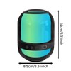 Elimavi Portable Speaker, Built-in Microphone with RGB-Light, TWS Pairing, Full