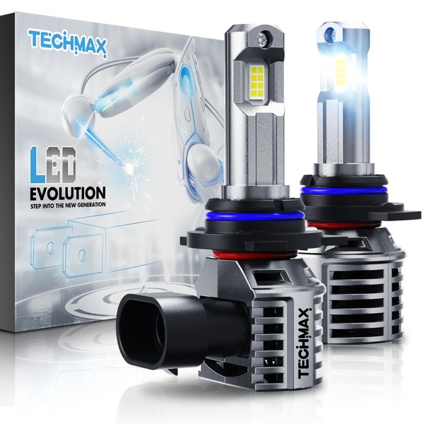 TECHMAX 9012 Light Bulb, HIR2 9012 Fog Light Bulb w/Fan