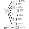 DWV9000 universal quick connector compatible with DEWALT, fits DeWalt Dust