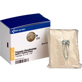 Triangular Sling/Bandage, 40" x 40" x 56", 2 Safety Pins/1 Bandage/Box