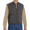 Red Kap Men's Quilted Vest, Charcoal, Medium