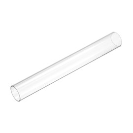 DMiotech 9.6 Inch Clear Rigid Plastic Pipe 22 mm (7/8 Inch) x 25 mm (1 Inch) Polycarbonate Pipe Round Tube for Lighting Water Installation