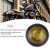 7in 55W Motorcycle Grill Headlight Retro Style Halogen Head Lamp