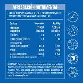 Birdman Treonato de Magnesio 160 mg | Sin Aditivos | 30 Porciones | 90 Cápsulas