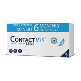 ContactVis Extra Comfort Lens, 6 Lenti A Contatto Mensili per la correzione della miopia -1.50