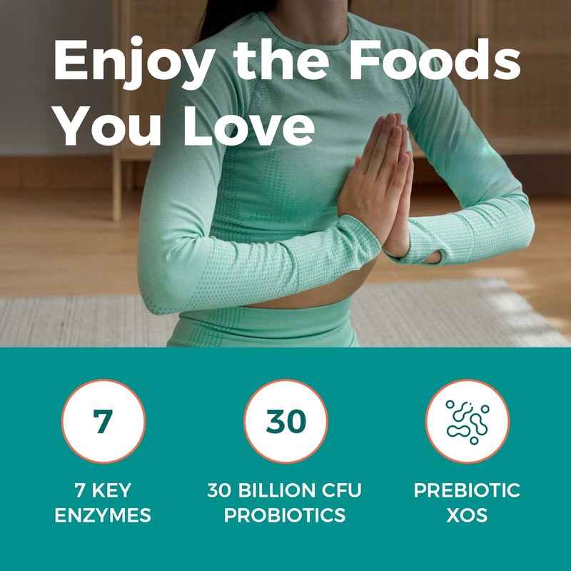 NewRhythm Digestive Enzymes 245 mg, with Probiotics and Prebiotics, Plant
