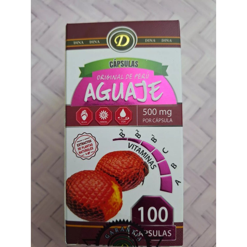 dina Aguaje Original de Peru para la Mujer 500mg 100