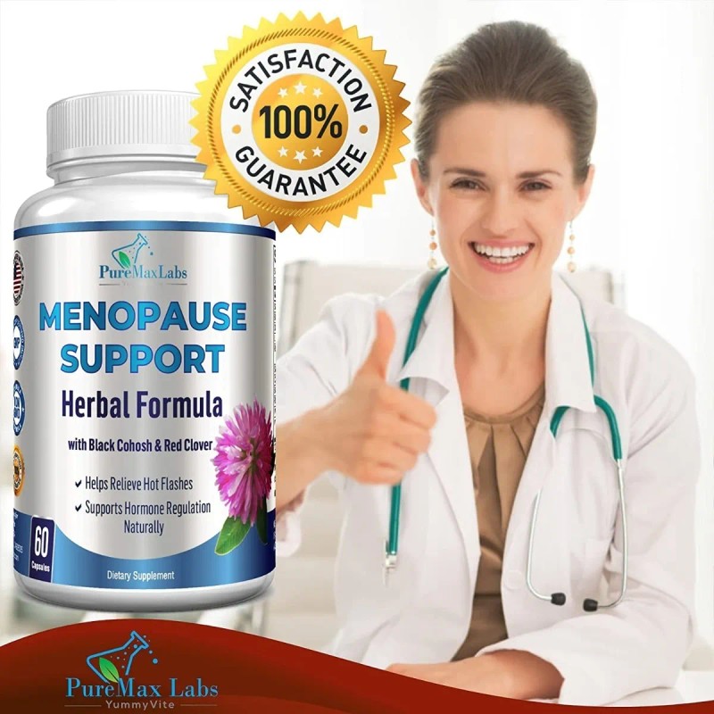 Suplemento Natural Para La Menopausia 60 Capsulas Hecho Usa