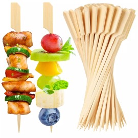DOUDOULE 200PCS Bamboo Skewers for Appetizers, [6 Inch] Long Cocktail Picks Fancy Toothpi