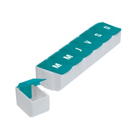 Removable Pill Box for Days of the Week and Day ● Morning, Noon, Evening, Night ● Organiser for Medication, Pills and Vitamins