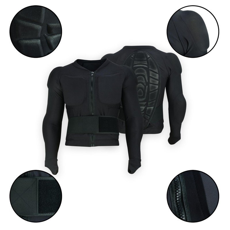 PROANTI Protective Shirt Ski Snowboard Cross Riding Bicycle Protectors Shirt