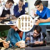 Begpoee 12 Stück Lötkolben Einschmelzhilfe Set, 3D-Drucker-Zubehör Messing Mutter, Lötspitze