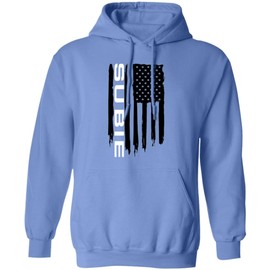 Wheel Spin Addict Subie American Flag USA Hoodie Maroon/XL